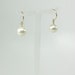 Large Cultured Pearl Earrings with Circle Ear Wire, AC0548