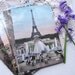 5 Vintage Paris Postcards Color Tinted (lot 2) Eiffel Tower Landmarks Unused