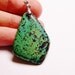 Genuine turquoise pendant focal cabochon natural drill on top bail included 1 pcs