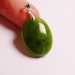 Jade focal Cabochon pendant drill on top bail included 1 pcs genuine Jade from BC Canada