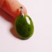 Jade focal Cabochon pendant drill on top bail included 1 pcs genuine Jade from BC Canada