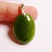 Jade focal Cabochon pendant drill on top bail included 1 pcs genuine Jade from BC Canada