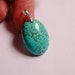 Howlite turquoise pendant focal cabochon drill on top bail included 1 pcs 23mm by 17 mm