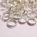 Split rings silver plated 200 pcs 6mm