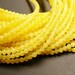Yellow Jade 4mm round beads - 2 full strand - 98 beads per strand - AA quality-