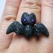 Vampire Bat Ring, Halloween Ring, Fun Ring, Teen Jewelry