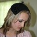 FLAPPER Hat / Vintage Black 1930s Hat With Feathers Plumes