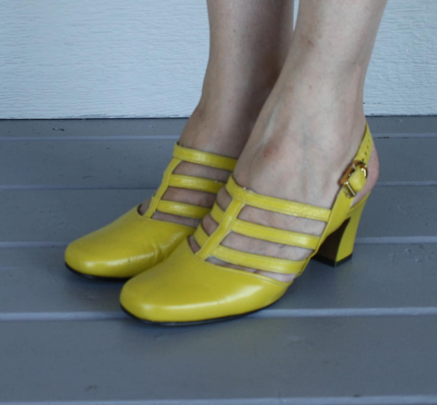 yellow mary janes women