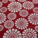 Red Wheel Gypsy Wrap, size L - dreadlock wrap, yoga headband, hair wrap