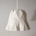 FACET HANGING LAMP Slipcast Porcelain Lampshade / Accent Light - Ceramic Digital Craft Modern White Abstract Art