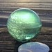 Authentic 3-Piece Mold Glass Fishing Float - Green, Frosted, Net Marks, Alaska Beachcombed