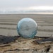 Japanese Glass Fishing Float - Light Blue, Golfball Size