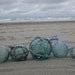 Japanese Glass Fishing Floats - Collection of 5, Assorted Sizes