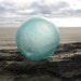 Japanese Glass Fishing Floats - Baseball Size, Alaska Beachcombed, Bubbles, Frosted