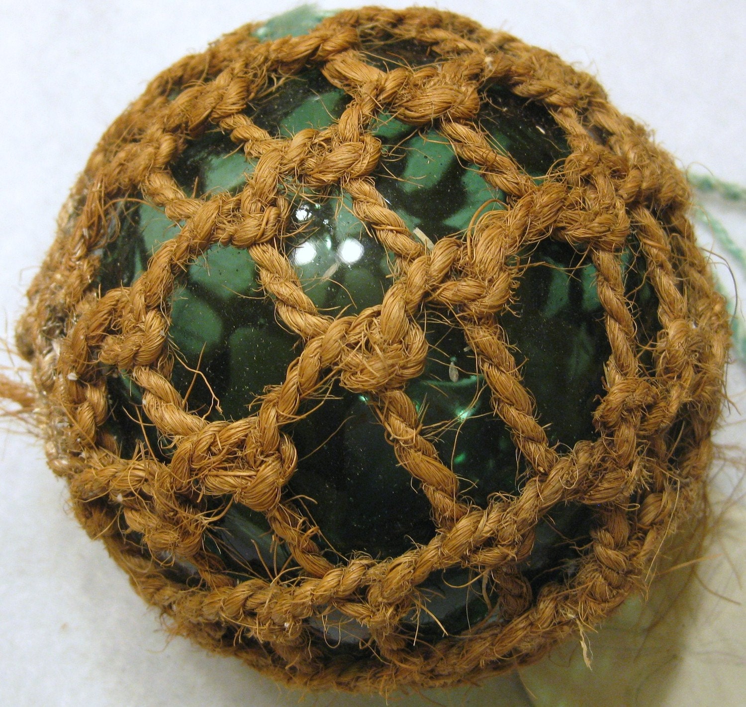 Norwegian Glass Fishing Float Very Old 5 Diameter