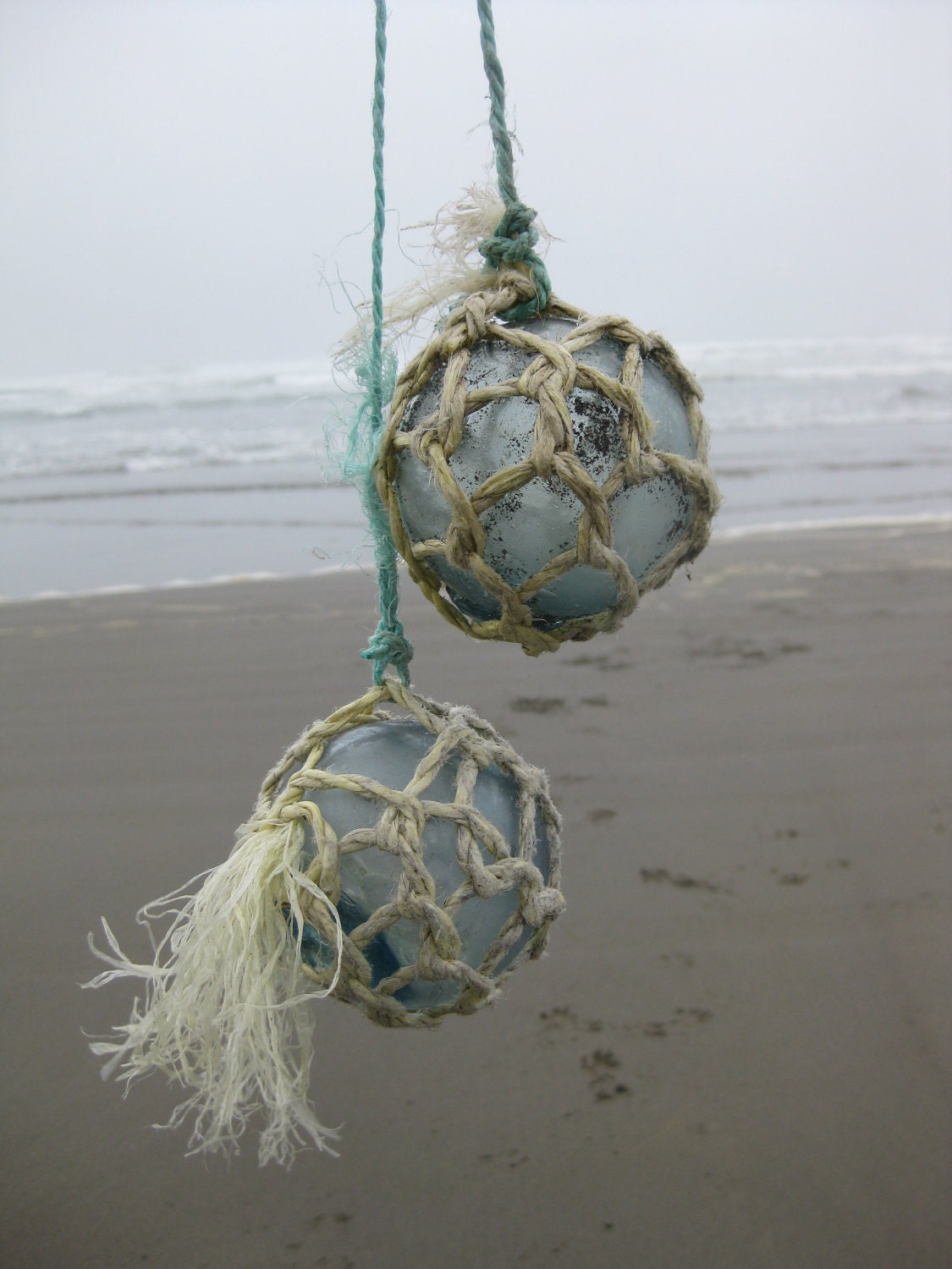 Japanese Glass Fishing Floats Original Nets by GlassFloatJunkie
