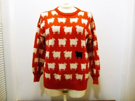 Vintage Sheep Sweater Princess DIANA inspired