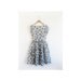 1940s-1950s FOLIAGE cotton spring dress