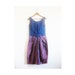 1940s-1950s ROSE chiffon wiggle dress