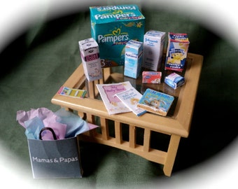 Dolls House Miniatures- 1/12th Baby Set 2