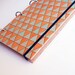 orange & aqua triangle 2012 diary // hand painted geometric