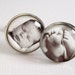 RESERVED FOR HOLLY Proud Papa Cufflinks and Custom Photo Pendant Necklace with Rush Shipping to Canada