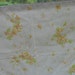 Vintage pillowcase standard pillowcase pale yellow with yellow and orange flowers floral pillowcase