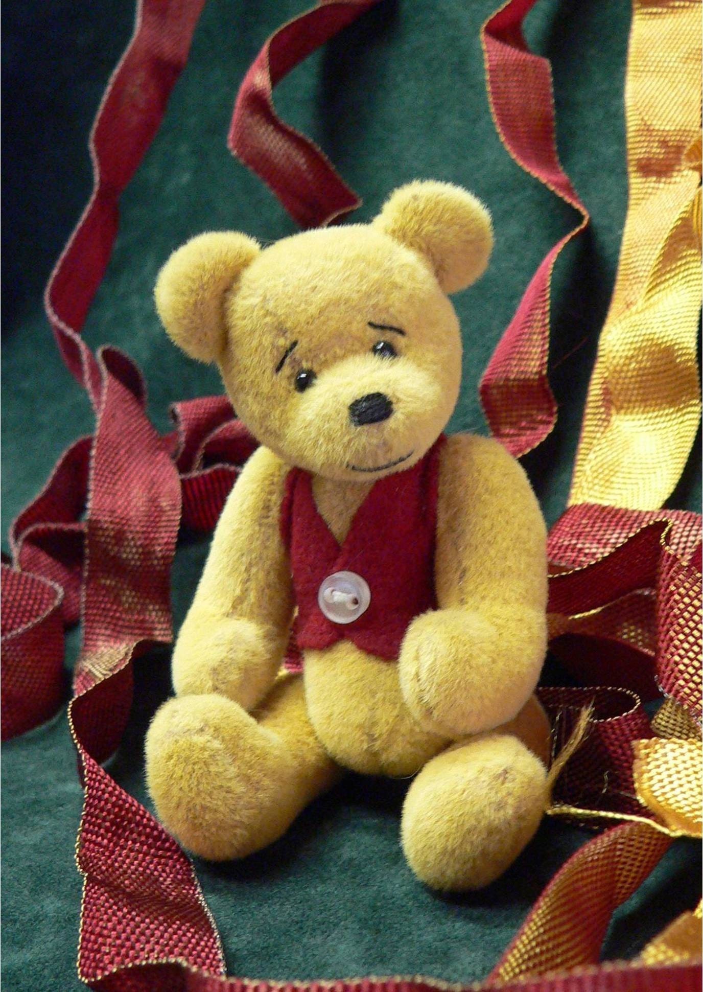 sewing a teddy bear