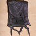 Vulture- This Wisdom Pouch is made out of Black deerskin leather and comes to you on a black cotton slip knotted cord