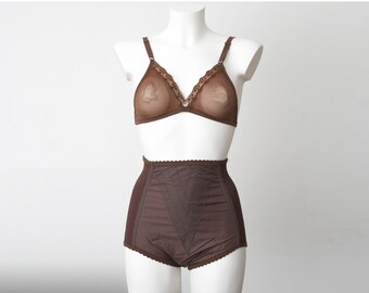 Chocolate brown triangle bra dead stock Vintage
