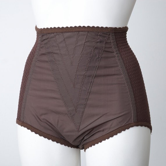 Chocolate brown high waist panties bombshell dead stock