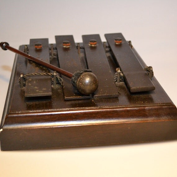 Liberty Chimes 4 Bar Antique Dinner Chime Xylophone Circa 1920