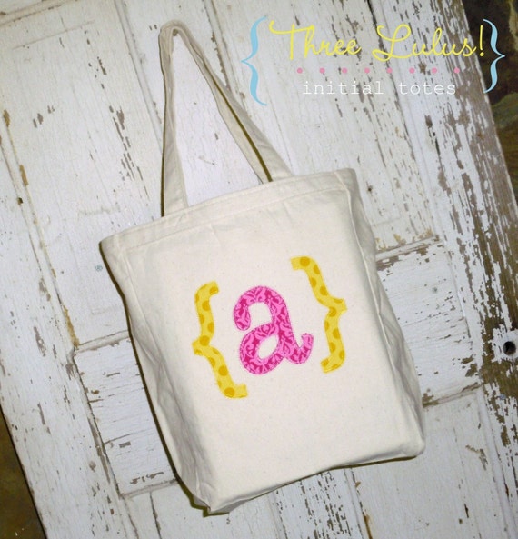 Personalized Tote Bag Applique Bridesmaid, Birthday, Teacher, Church ...