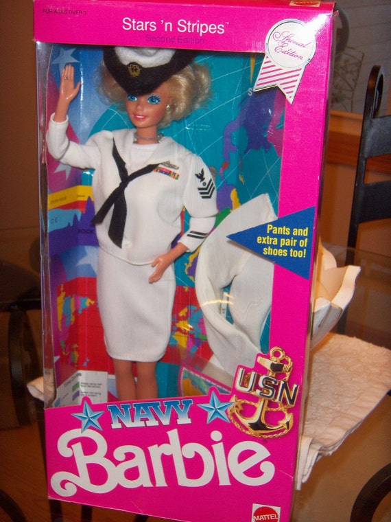 something navy barbie art