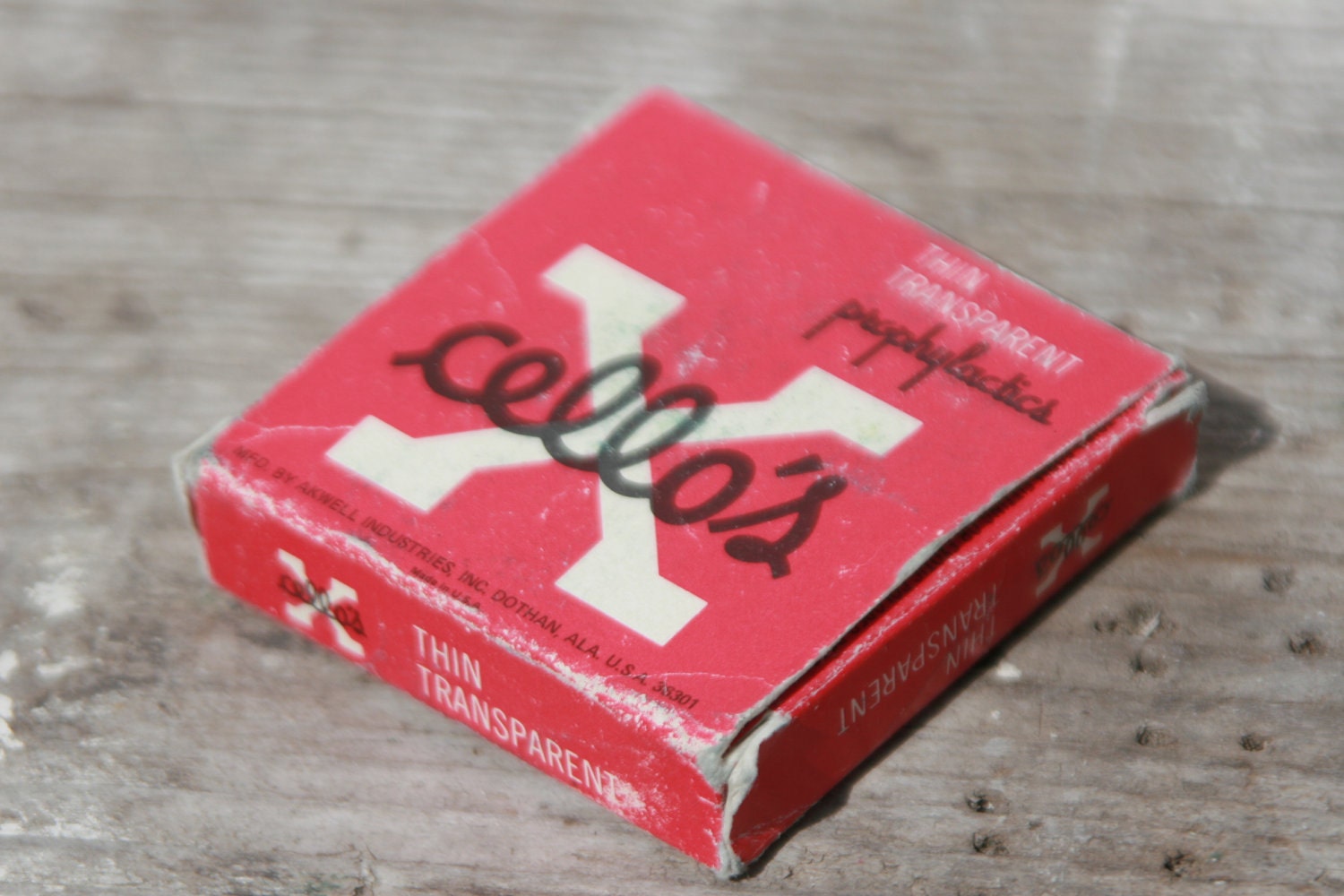 X Cello's Vintage Condom Prophylactic