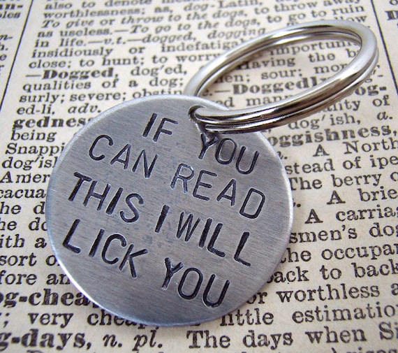 Add a Name If you can read this I will lick you dog tag ID tag.......The Original