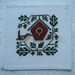 Completed Prairie Schooler Cross Stitch Bird - Wren