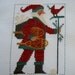 Completed Christmas Prairie Schooler Cross Stitch Santa