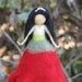 SALE......Needle felted poppies doll waldorf inspired