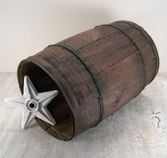 Rustic Wooden Nail Keg Barrel by OldTimePickers on Etsy