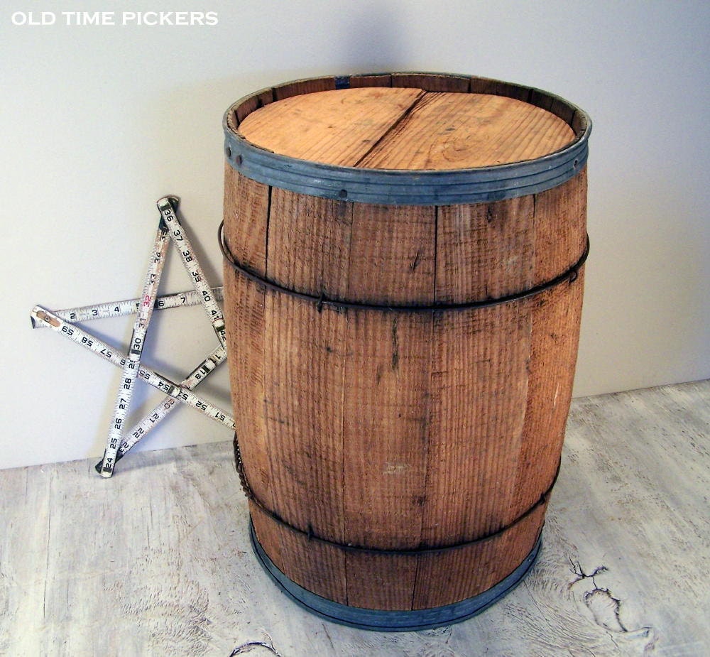 Rustic Wooden Nail Keg Barrel