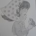Vintage Postcards Ann Adams Unused (5) Prints Art - Children & Animals - Famous Polio Artist