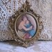 Vintage Ornate Gold Metal Frame Mother Child Portrait Wall Art Print of Madam Le Brun & Daughter