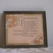 Vintage Art Motto Print "Some One Like You" Art Deco Framed