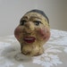 Vintage Paper Mache Head Marionette Puppet, Punch & Judy, OLD Freaky