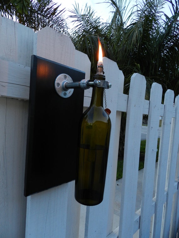 Items similar to Wine Bottle Torch with Bracket on Etsy