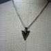 Vintage Silver Metal Arrowhead Necklace