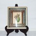 Unique Wall Decor Framed Print Vintage Iris Framed Print Shabby Cottage White Wood Frame Purple Turquoise
