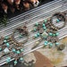 Turquoise Copper and Brass Tribal Boho Earrings