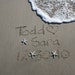 Names in the Sand at the Jersey Shore